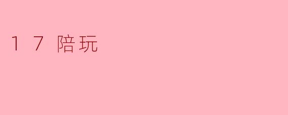 17陪玩