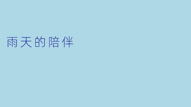 雨天的陪伴