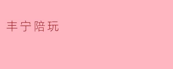 丰宁陪玩