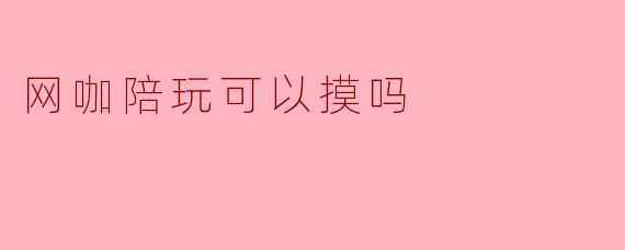 网咖陪玩可以摸吗？