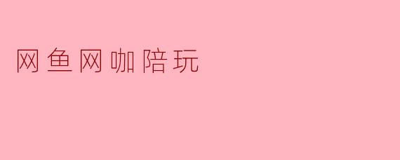 网鱼网咖陪玩