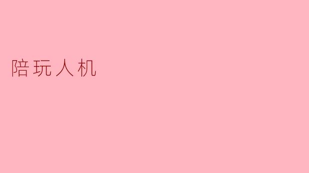 陪玩人机，独享游戏乐趣