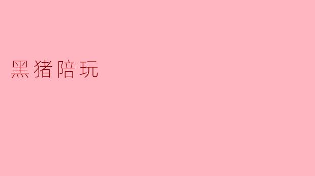 黑猪陪玩