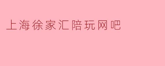 上海徐家汇陪玩网吧