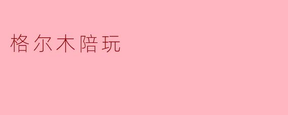 探索格尔木的陪玩文化:连接与娱乐的新体验