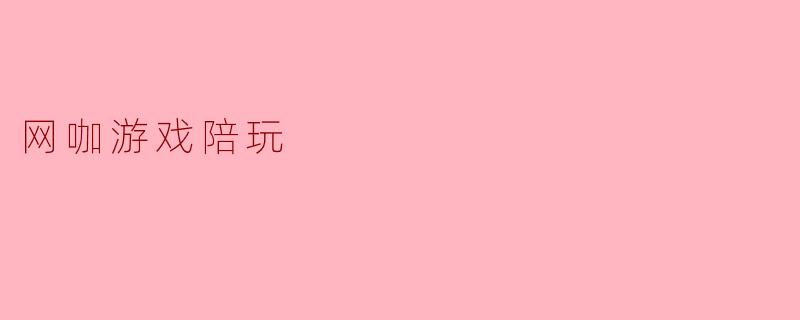 网咖游戏陪玩服务主要提供什么样的内容？****