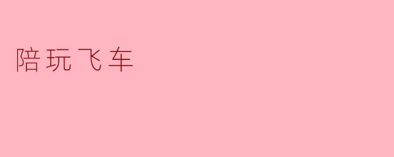 陪玩飞车是什么？ 