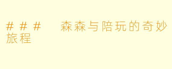 ### 森森与陪玩的奇妙旅程
