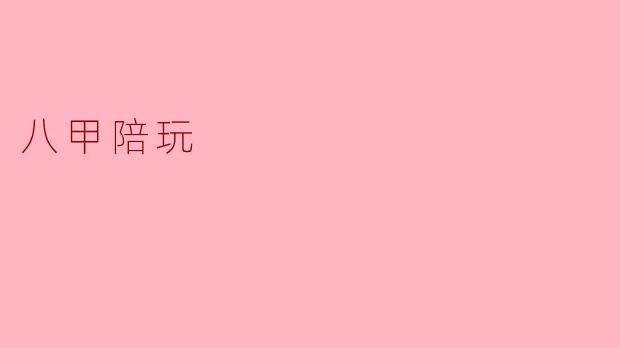 八甲陪玩
