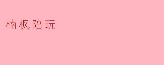 楠枫陪玩