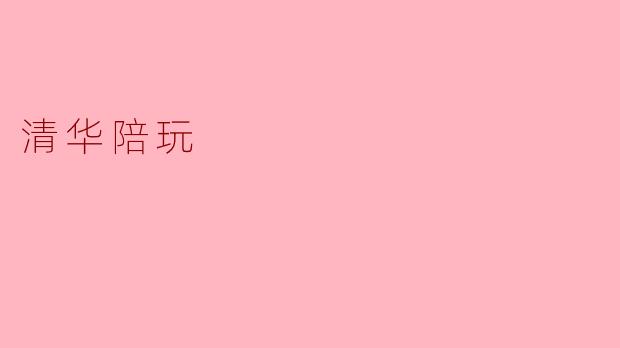 清华陪玩:在学术与娱乐之间架起一道桥梁