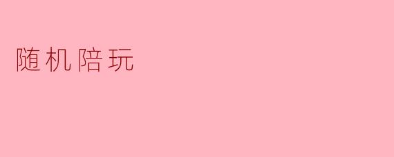 随机陪玩