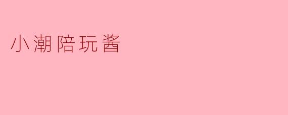 小潮陪玩酱