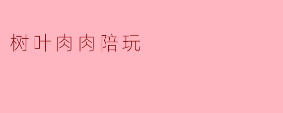 树叶肉肉陪玩