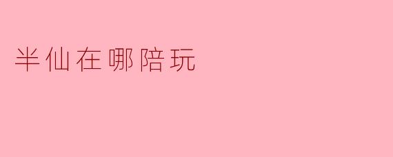 半仙在哪陪玩?探寻游戏与灵性结合的奇妙之旅