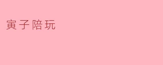 寅子陪玩