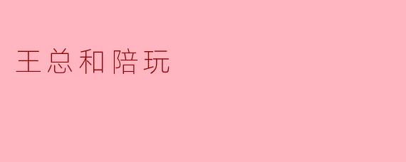 王总的陪玩之旅:从忙碌商界到游戏世界