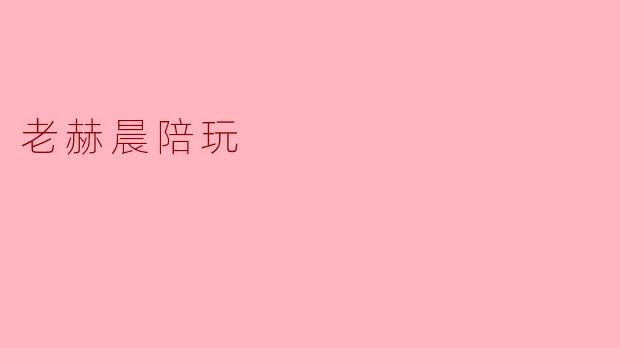 老赫晨陪玩