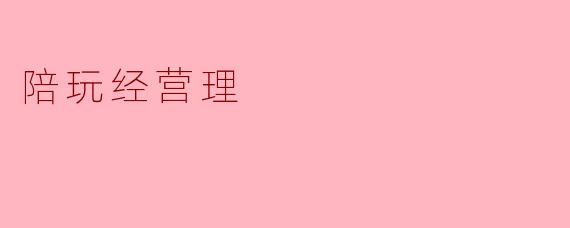 陪玩经营理