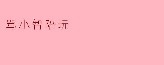 骂小智陪玩