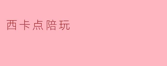 西卡点陪玩
