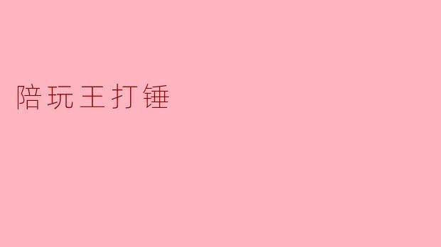 陪玩王打锤
