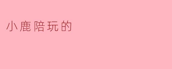 小鹿陪玩的