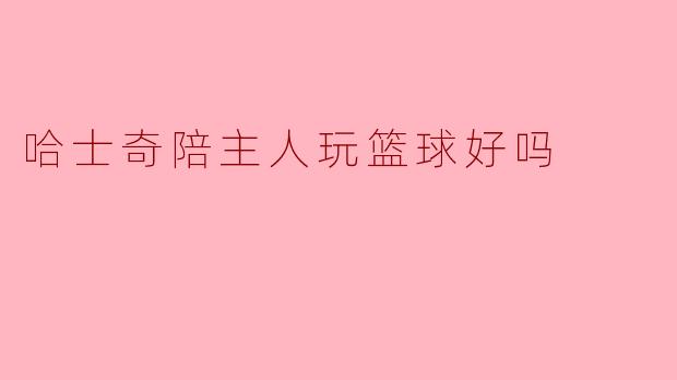 哈士奇陪主人玩篮球好吗