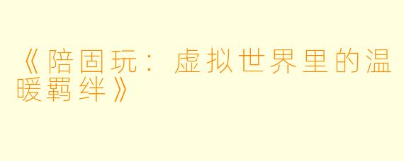 《陪固玩：虚拟世界里的温暖羁绊》