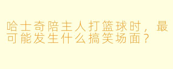 哈士奇陪主人打篮球时，最可能发生什么搞笑场面？