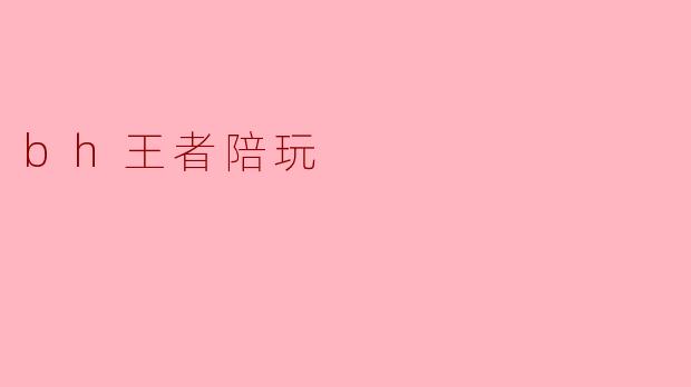 bh王者陪玩