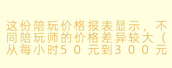 这份陪玩价格报表显示，不同陪玩师的价格差异较大（从每小时50元到300元不等），且部分高价陪玩师的接单量反而低于中低价位的陪玩师。请问该如何分析这种价格与接单量之间的关系？是否应该直接降低高价陪玩师的价格来提升接单量？
