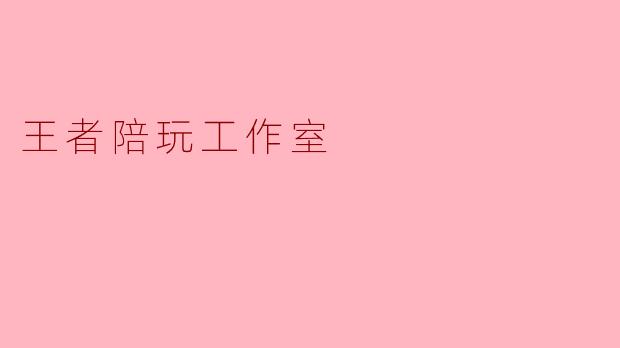 王者陪玩工作室