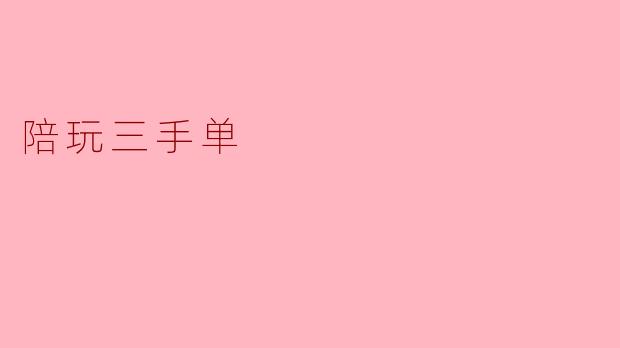 陪玩三手单