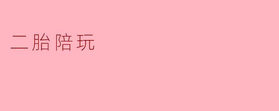 二胎陪玩
